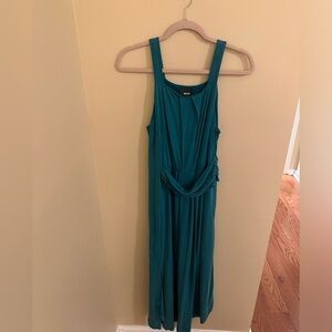 Maeve teal midi dress